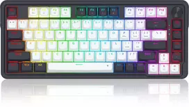 Klaviatūra žaidimams Redragon Ucal Magnetic Redragon UltraMag su laidu magnetyczna su pašvietimu balta ir-juoda