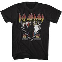 Def Leppard 1987 Live In Concert Black T-Shirt 3XL