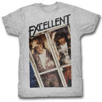 Bill and Ted Excellent Gray Heather Adult T-Shirt XL