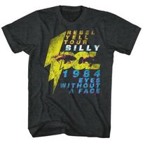 Billy Idol Eyeballs Heather Adult T-Shirt S