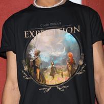 Expedition 33 RPG Tshirt - Clair Obscur Abstract Tee,Action Gamer Gift S