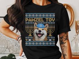 Hanukkah Shiba Inu T-Shirt, Pawzel Tov Hanukkah Dog Tee, Menorah Shiba Inu Hanukkah Shirt, Funny Hanukkah Dog T-Shirt, Gift Idea S