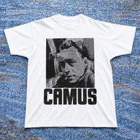 Albert Camus Portrait Graphic Tee, Literary Philosophy T-Shirt, Dark Academia Book Lover Apparel M