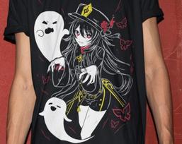 Hu Tao Genshin Impact Japan Aesthetic Anime Japanese Vaporwave Genshin Impact Raiden Shogun Gaming T-Shirt, Anime Waifu Shirt 2XL