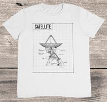 Satellite Blueprint T-Shirt: NASA Space Tee 3XL