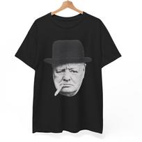 Winston Churchill T-Shirt: Satirical British Humor Graphic Tee L