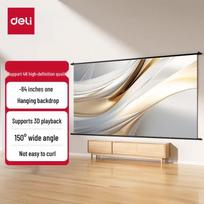 Deli MS112 84-inch 16:9 Wall-Mounted Projector Screen