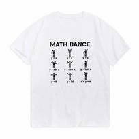 New Math Dance Tops T Shirt Cool Unisex Do The Math Dance Comic Inscriptions Print Female Tshirt S