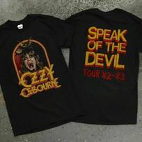 2026 Vintage 1982 Ozzy Osbourne Speak Of The Devil Tour Concert T Shirt Ozzy Osbourne Black Tee Ins Y2k XL