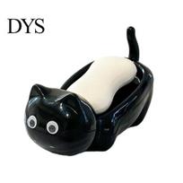 Self-draining Soap Dish Cat Box, with Self-Draining Design, Durable Plastic Strong Bearing Container Holder, Nail-free Storage Rack for Bathroom juoda