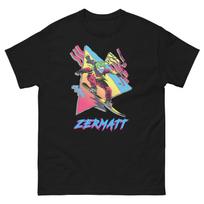 Zermatt Retro Snowboarder 80s 90s Snowboarding T-Shirt S