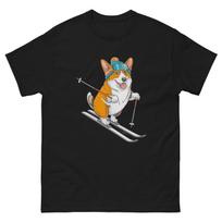 Skiing Corgi Unisex classic tee S