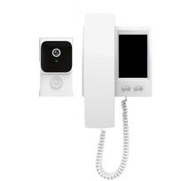 Home Wireless Video Doorbell Intercom with WiFi-Free Smart Monitoring Built-in Battery Display Microphone Wiring-Free Design