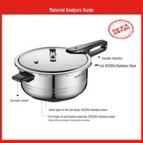 SUPOR 304 Stainless Steel 7.0L 24cm Pressure Cooker