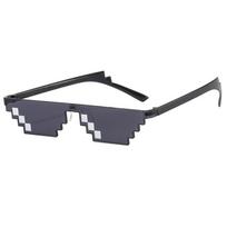 Pixel Mosaic Sunglasses Men Women Funny Retro Fashion Eyewear Unisex Birthday/Party Cosplay Gamer Robot UV400 Sun Glasses