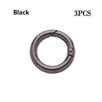 Zinc Alloy Hooks Spring O-Ring Buckles Bag Belt Buckle Carabiner Purses Handbags Snap Clasp Clip Black-O-ring