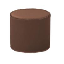 Didelės talpos cilindrinis pufas, atsparus vandeniui odinis pufas, modernus sofos kėdutės užvalkalas, žaislų laikymo priemonė Brown 41x39.5cm brown
