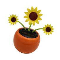 Car Dashboard Decor Bobble Swing Toys Dancing Sun Flower Solar Toy Sunflower Ornament Solar Powered Sun Flower