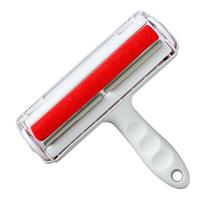 Pet Hair Removal Roller 2 Way Cat and Dog Hair Cleaning Brush to Remove Furniture Self-Cleaning Dog Hair Brush Lint Pet Epilator raudona
