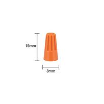 25 vnt. Greita jungtis laidams Spalvota elektrinė izoliuota gofruota sukama gnybtų jungtis 0,2-10 mm Veržlė spyruoklinė galinė jungtis Orange P1