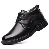 Madingi Rankų Darbo Vyriški Žieminiai Batai Iš Tikros Odos Šilti Sniego Batai Vyrams Ankle Boots Vyrams Verslo Proginiai Batai wed3 10 black