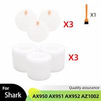 Replacement Parts Roller Brush foam and felt  Filter For Shark AX950 AX951 AX952 AZ1002 Upright Vacuum Cleaner Accessories