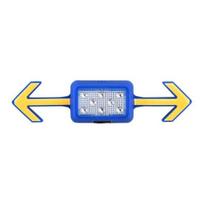Wireless Bike Turn Signals Light Helmet Turn Signal Bicycle Rear Light Taillight Cycling raudona