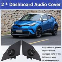 L10A Car Interior Front Tweeter Speaker Boxes Dashboard Audio Cover Cap Panel Refitting Accessories For Toyota IZOA C-HR CHR 19- juoda