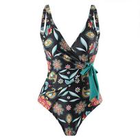 One-piece Conservative Belly-covering and Back-releasing Sexy Latest Swimsuit Womens Suit Chiffon Beach Skirt S