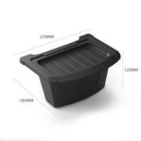 For Tesla Model Y Juniper / Launch 2025 Rear Seat Storage Box TPE Under Seats Storage Tray Trash Can Organizer Car Accessories juoda