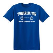 POWERLIFTING Gym Man TSHIRT Weightlifting Bodybuilding Strongman Bench Deadlift Graphic T Shirts Breathable Cotton Streetwear S