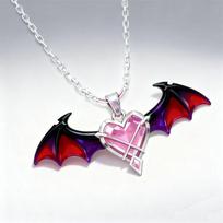 Genshin Impact Anime Peripheral Necklace Durin Necklace Demon Dragon Love Demon Wings Pendant Game Peripheral Pendant Toy Gift no box juoda