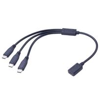 USB C Splitter 1 Female to 3 Male Type C Splitter Multiple Adapter Cable Data Charging for Smartphone Laptop Tablet 1