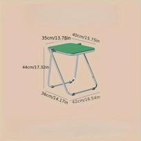 Chic Transparent Folding Side Table - Modern Coffee Table with Metal Frame, Ideal for Living Room Bedroom & Compact Storage žalia