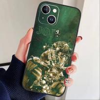 N-JoJo's Bizarre Adventure Phone Case For iPhone 17 16 15 14 13 12 Max Plus Silicone Black Cover iPhoneXSMAX