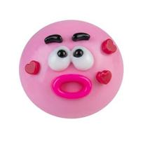 Cartoon Face Stress Ball Anxiety Relieving Moldable Dog Face Squeeze Toy Slow Rising Soft Stretchy Hand Relaxing Sensory Fidget Toy rožinė