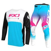 motokroso pavarų komplektas vaikams 4 5 6 7 8 9 10 11 12 13 metų Jaunimas vaikas Motociklas berniukas Mergaitė Jersey Pant Kits lenktyninis kostiumas Visureigis Enduro MX MTB XXL-28 blue