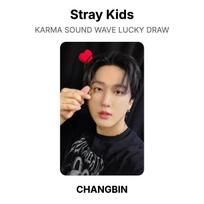 Stray Kids KARMA SOUND WAVE LUCKY DRAW Official Photocard BANG CHAN gray