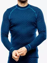 Termo marškinėliai Thermowave vyr. Merino Xtreme ilgom rankovėm mėlyni