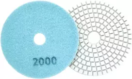 10x 10 deimantinių poliravimo diskų, 80 mm, porceliano plytelių šlifavimui su „Velcro“ 2000