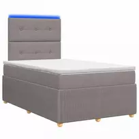 Lova LED lovos čiužinys su LED apšvietimu Taupe 120 x 190 cm Audinys