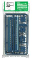 Greenmax N gauge kit Oro 11 type passenger car with blue and light green model railway passenger car model railway electric train pre-painted stripes,