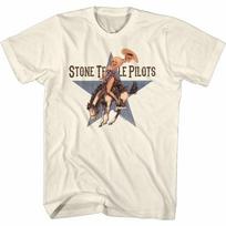 Stone Temple Pilots Jojantis Bronco Natūralūs Suaugusiųjų Marškinėliai 4XL
