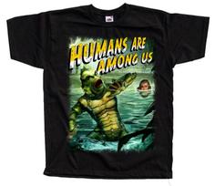 humans are among us Horror movie poster T-Shirt Black vintage scary all sizes S-5XL M