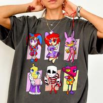 Comfort Colors The Amazing Digital Circus Shirt -Tadc Shirt,Tadc Sweatshirt,Jax Tee,Pomni Tshirt,Gangle Tshirt,Ragatha,Caine,Bubble,Zooble M