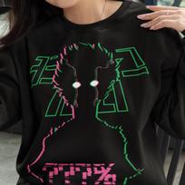 Unisex, Mob Psyhco 100 Sweater, PsychoHelmet Anime, Funny Shigeo Tired 100, Japanese Anime Otaku GIFT, Psycho Manga, Psyhco 100 Sweatshirt M
