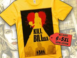 Kill Bill V14 T-Shirt Vintage YELLOW T-Shirt DTG Digital Print Sizes S M L XL 2XL 3XL 4XL 5XL XL