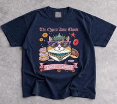 The Queen Anne Chonk Shirt, Vintage Princess Donut Tee, Dungeon Crawler Carl T-Shirt, LitRPG Gift for Fan, Funny Cat Fantasy Reader Tee 4XL