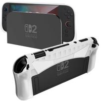 NINKI Protective Cover for Nintendo Switch 2 Soft Charges While Drop Nintendo Switch 2 Easy to Install and Compatible with Nintendo Switch 2 balta