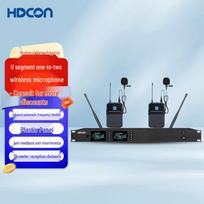 HDCON HT-P220LJ Dual Wireless UHF Lavalier Microphone System (CN version)